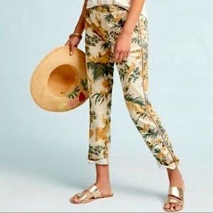 Floral pants from Anthropologie
